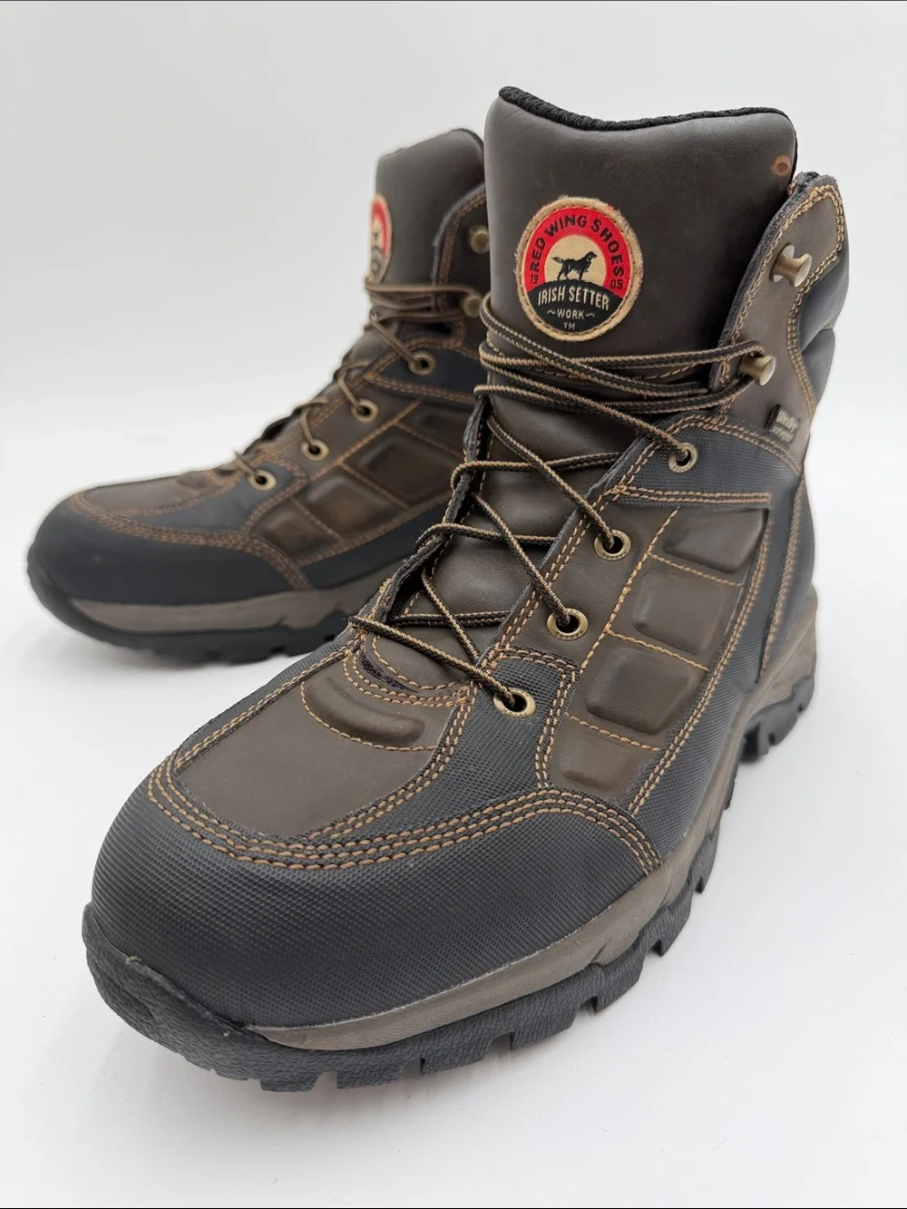 RED WING IRISH SETTER sz11 Ely Rugged Waterproof Work Boots